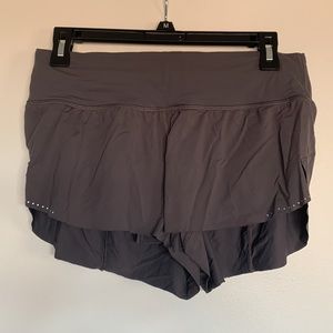 lululemon Grey Running Shorts 2in Inseam